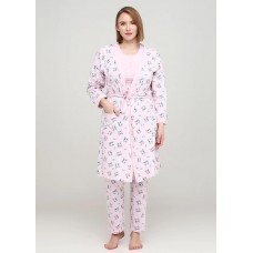 Костюм для дому та сну (халат, футболка, штани) Cotpark L,XL 16041